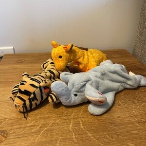 Ty Beanie Babies Multiple Jungle Safari Zoo Theme 1995 Perfect Condition VINTAGE